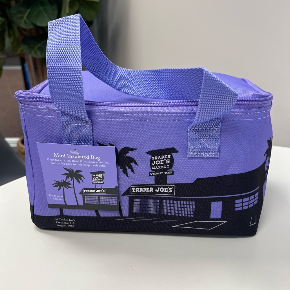 Trader Joe’s mini insulated tote - lavender